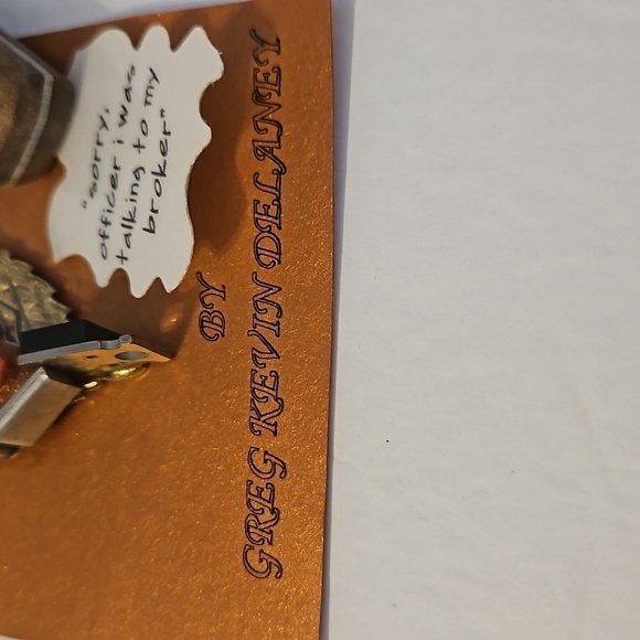 Greg Kevin Delaney Whimsical Face Brooch w/ Additional Saying Pin - Picture 8 of 11